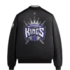 Kith For NBA All Star Sacramento Kings Snap Tab Black Varsity Bomber Jacket
