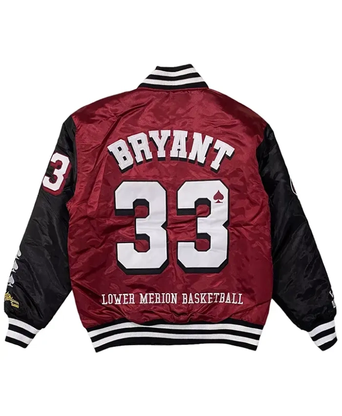 Kobe Bryant Lower Merion Red And Black Jacket