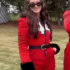 Kristin Juszczyk 49ers Red Snowsuit