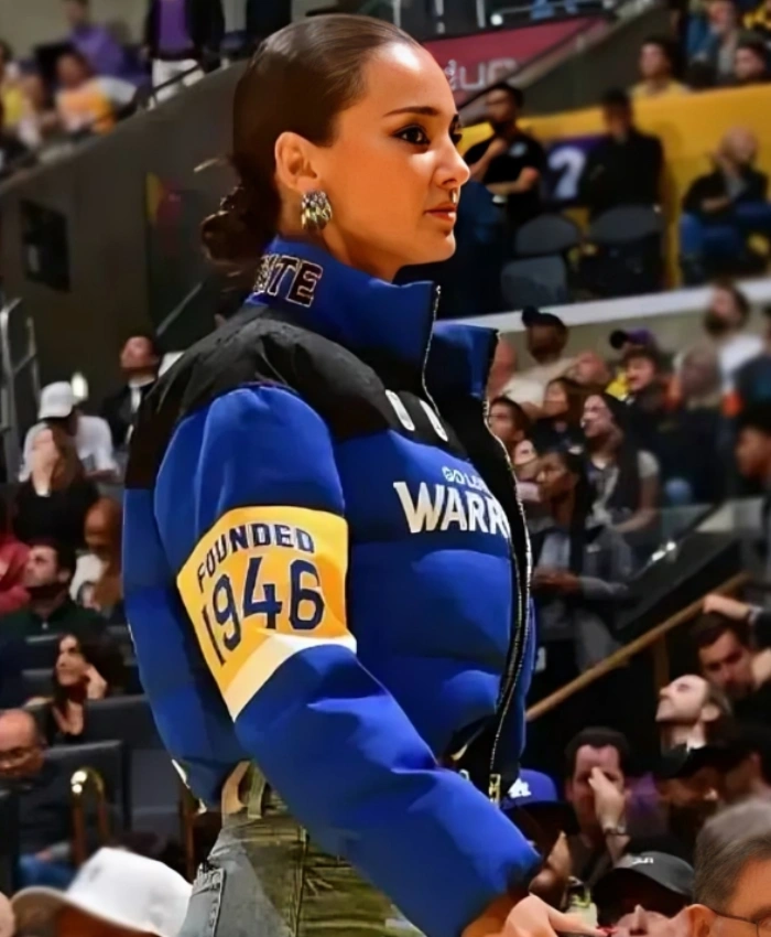 Kristin Juszczyk Golden State Warriors Puffer Jacket - Image 3