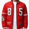 Kyle Juszczyk Kittle Puffer Jacket Mens