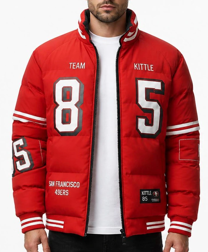 Kyle Juszczyk Kittle Puffer Jacket Mens