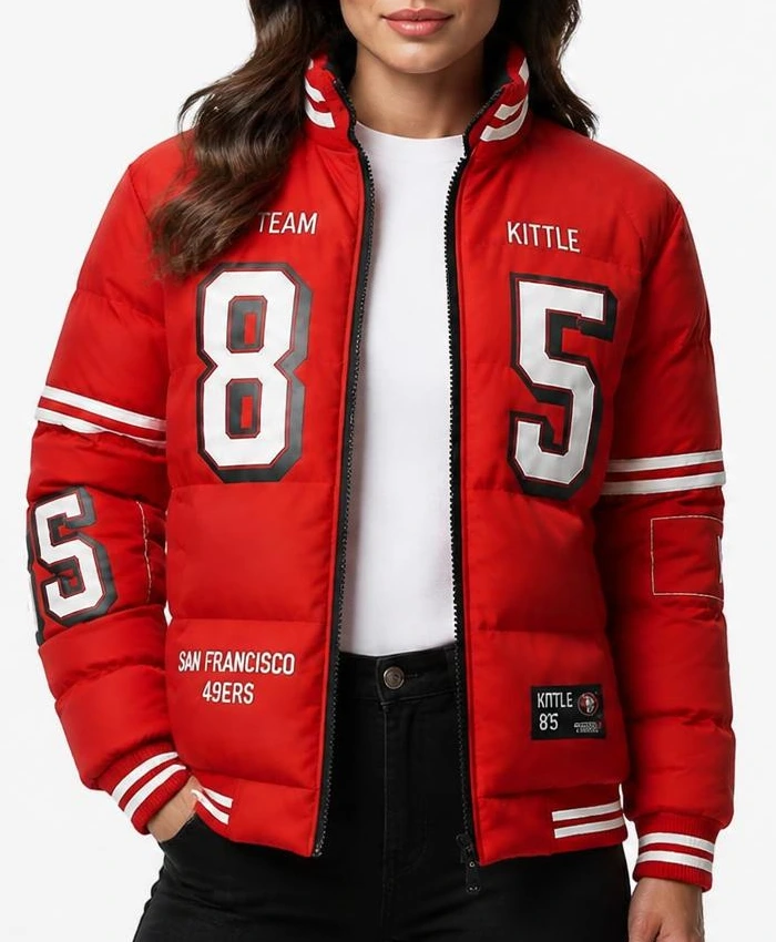 Kyle Juszczyk Kittle Puffer Jacket Womens