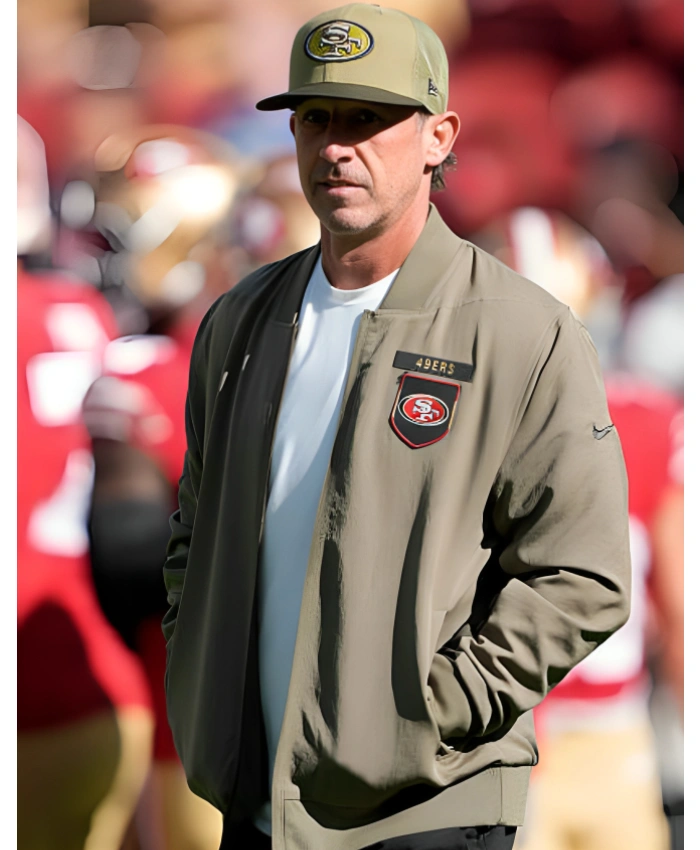 Kyle Shanahan San Francisco 49ers 2025 Salute To Service Jacket