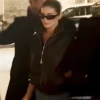 Kylie Jenner LA Event 2026 Black Leather Jacket