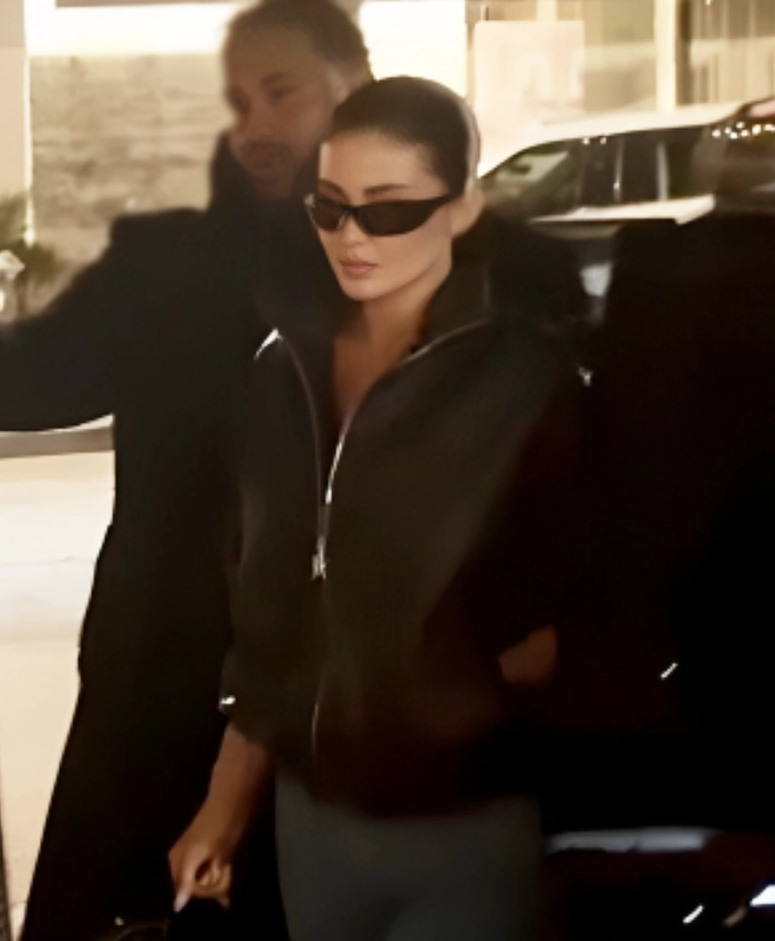 Kylie Jenner LA Event 2026 Black Leather Jacket
