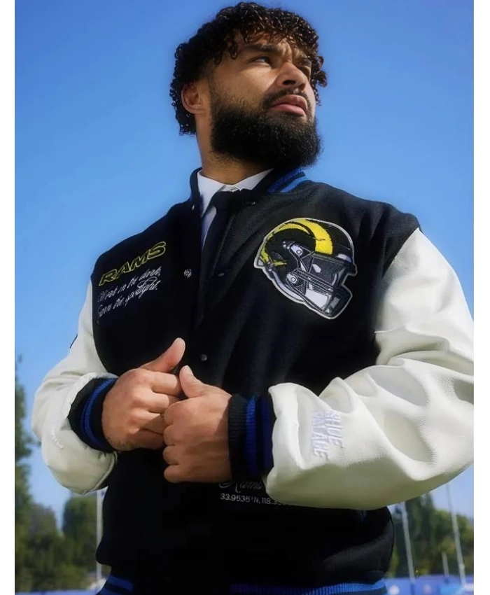 Kyren Williams Shoe Palace LA Rams Rivalries Varsity Jacket