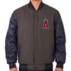 LA Angels CharcoalNavy Varsity Jacket
