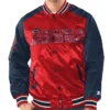 LA Angels Renegade RedNavy Varsity Satin Jacket