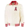 LA Angels The Captain II Cream Satin Jacket