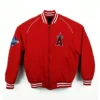 LA Angels World Series Varsity Red Wool Jacket