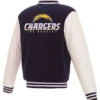 LA Chargers Navy And White Varsity Jacket