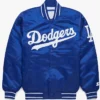 LA Dodgers 90s Throwback Black Varsity Jacket