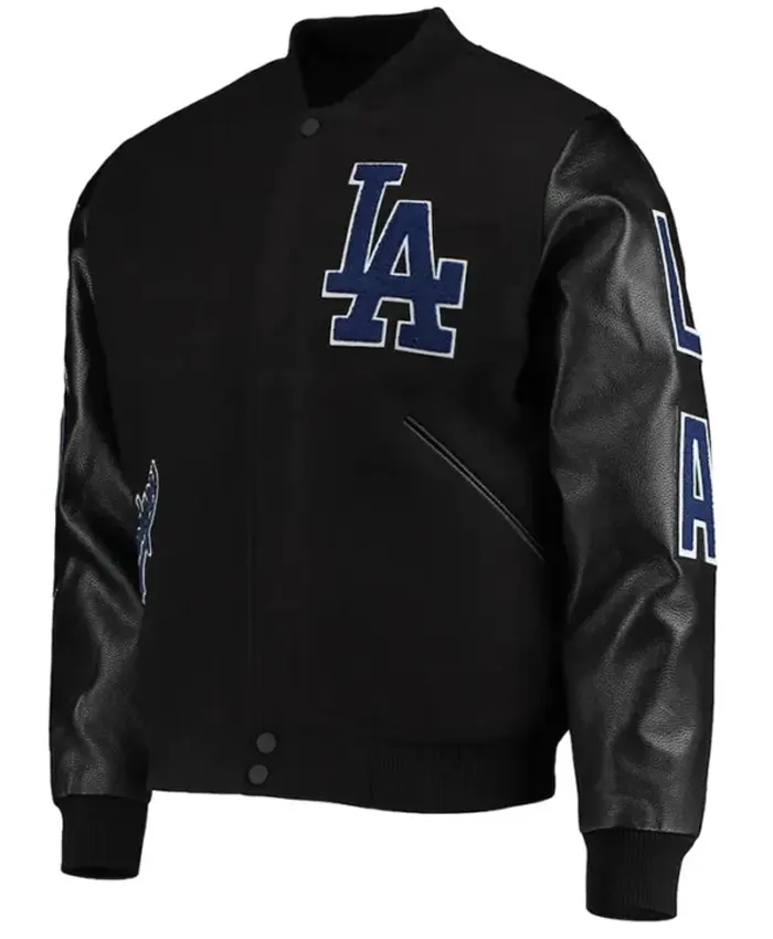 LA Dodgers Black Varsity Jacket