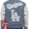 LA Dodgers Blue And White Varsity Denim Jacket