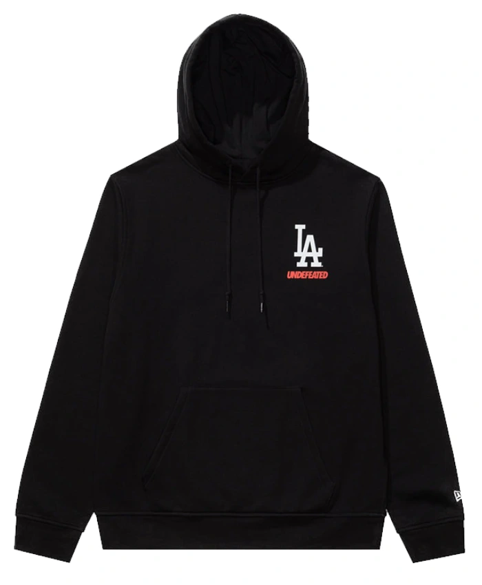 LA Dodgers NE X Undefeated Stacked Logo Black Hoodie