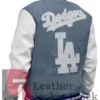 LA Dodgers Varsity Blue And White Denim Jacket