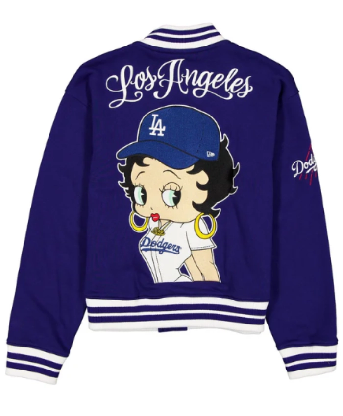 LA Dodgers X Betty Boop Varsity Jacket