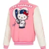 LA Dodgers X Hello Kitty Pink Bomber Jacket