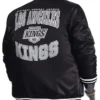 LA Kings Adaptive Bold Logo Satin Varsity Jacket