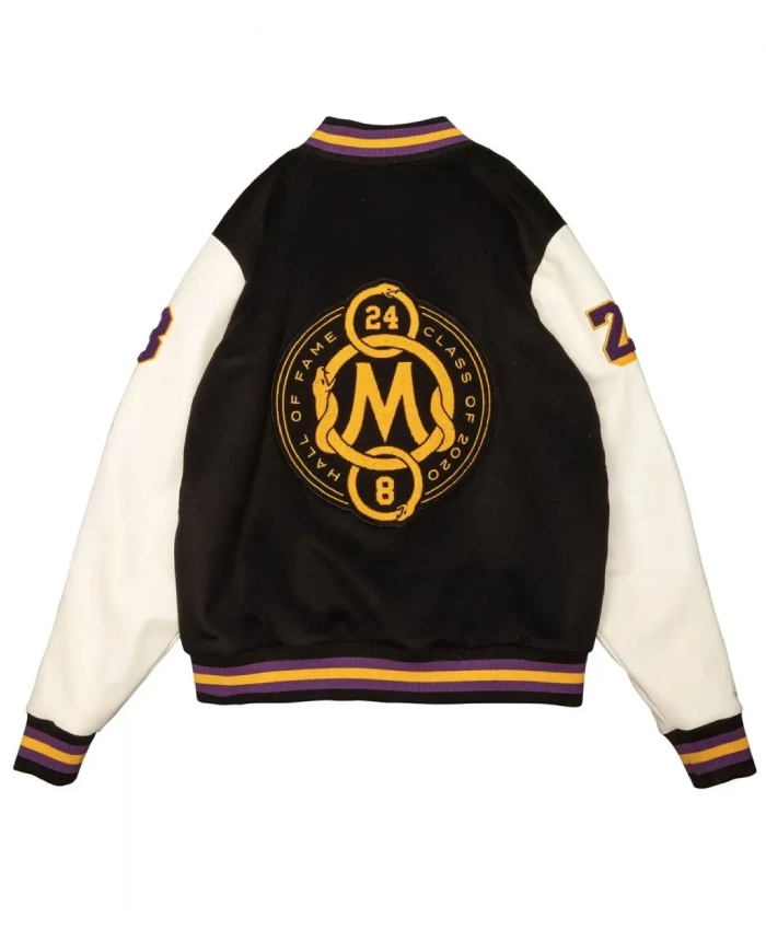 LA Lakers Black Mamba Hall Of Fame Kobe Bryant Varsity Jacket