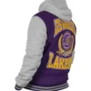 LA Lakers Throwback Prep Purple Hoodie Jacket