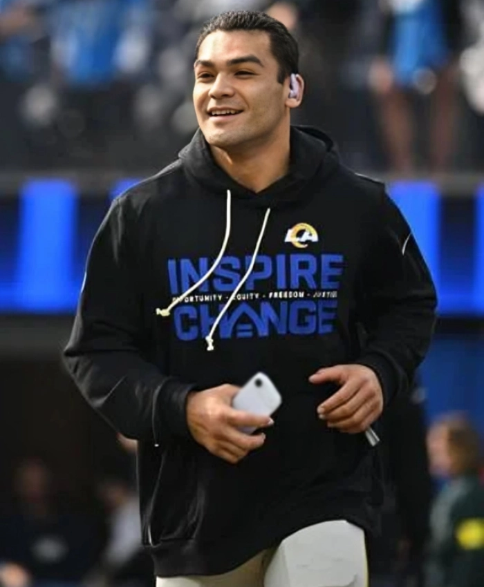 LA Rams 2025 Puka Nacua Inspire Change Hoodie