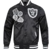 LV Raiders Diy Pick Stitch Classic Rib Satin Jacket