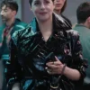 La Maison 2024 Perle Foster Leather Coat