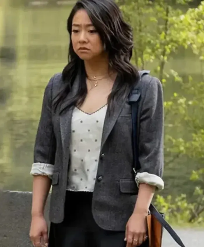 Laid Series Stephanie Hsu Grey Blazer