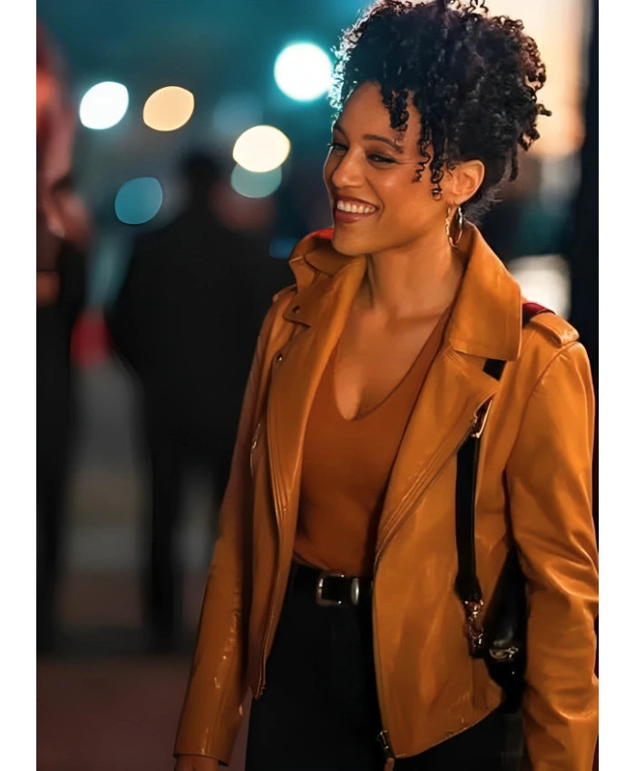 Laila Jackson Murder In A Small Town S02 Brown Jacket