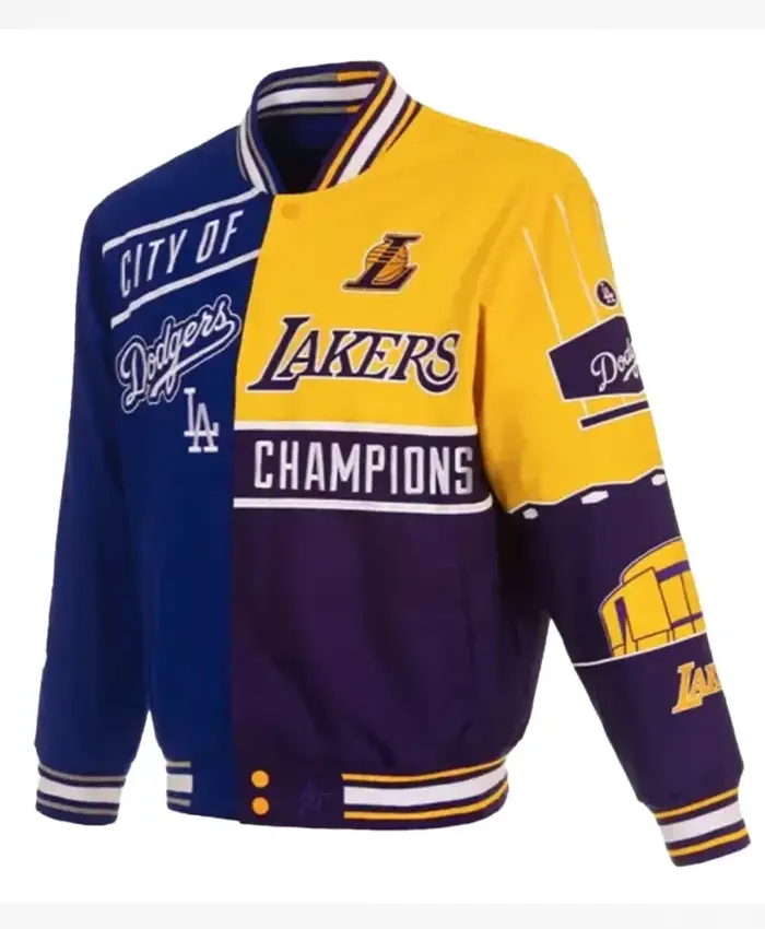 Lakers Dodgers City Of Champions Block Jacket