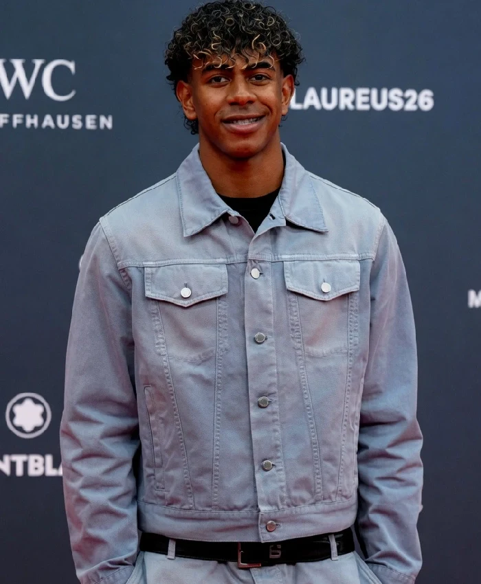 Lamine Yamal Laureus World Awards Denim Jacket For Sale