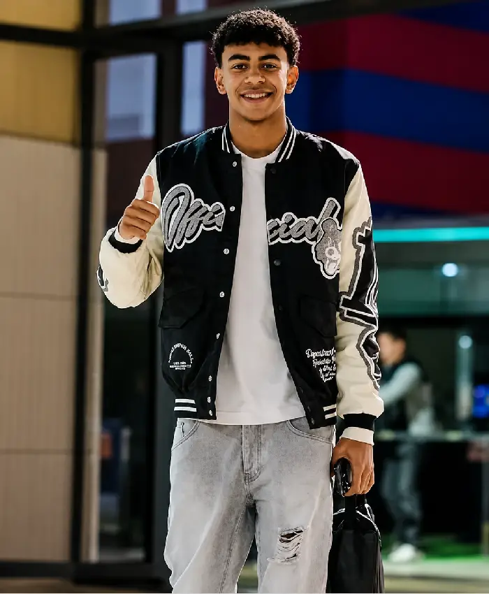 Lamine Yamal Teddy 2026 Varsity Jacket