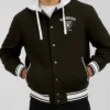 Las Vegas Raiders Black Hooded Cotton Jacket