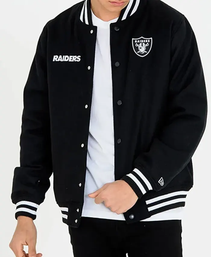 Las Vegas Raiders Black Team Bomber Jacket