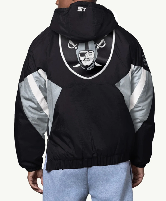 Las Vegas Raiders Classic Breakaway Pullover Hooded Jacket - Image 2