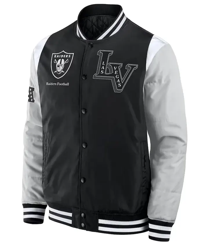 Las Vegas Raiders Elements Elite Black Satin Jacket
