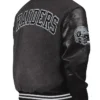 Las Vegas Raiders First Rounder Black Varsity Jacket