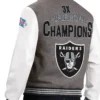 Las Vegas Raiders Full Snap Varsity Challenger Jacket