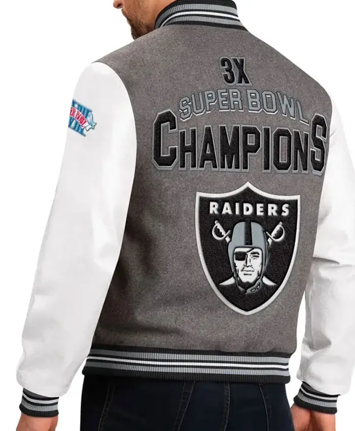 Las Vegas Raiders Full Snap Varsity Challenger Jacket