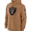 Las Vegas Raiders Salute To Service Club Brown Hoodie