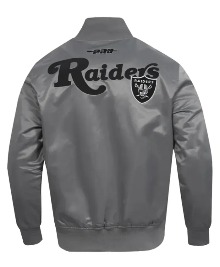 Las Vegas Raiders Satin Souvenir Varsity Jacket