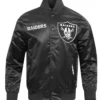 Las Vegas Raiders Souvenir Satin Varsity Jacket