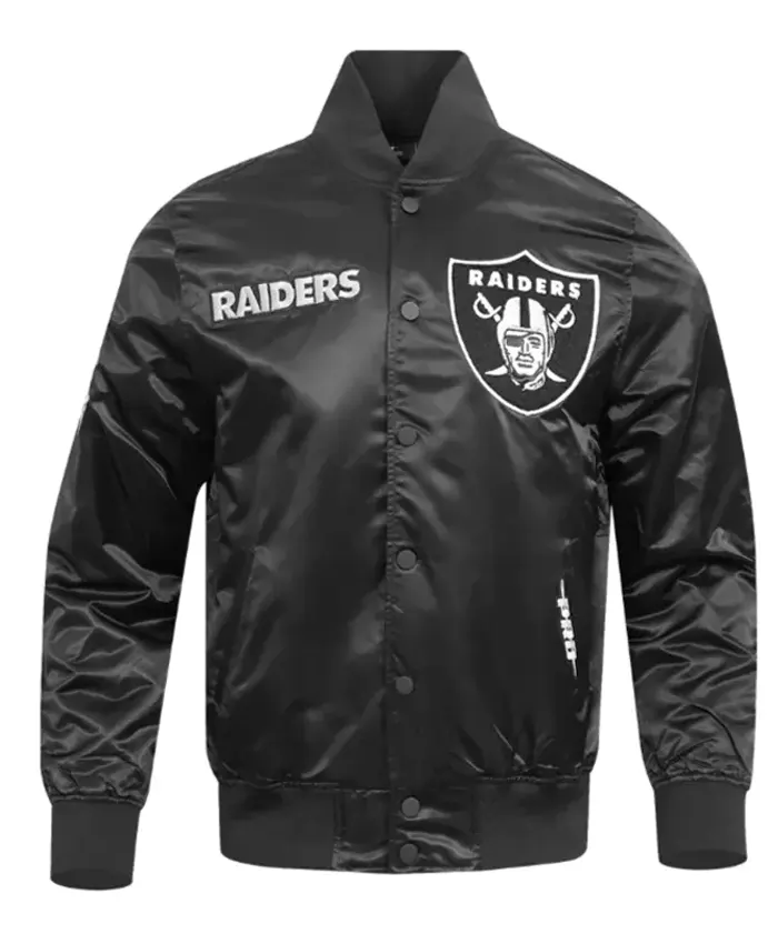 Las Vegas Raiders Souvenir Satin Varsity Jacket