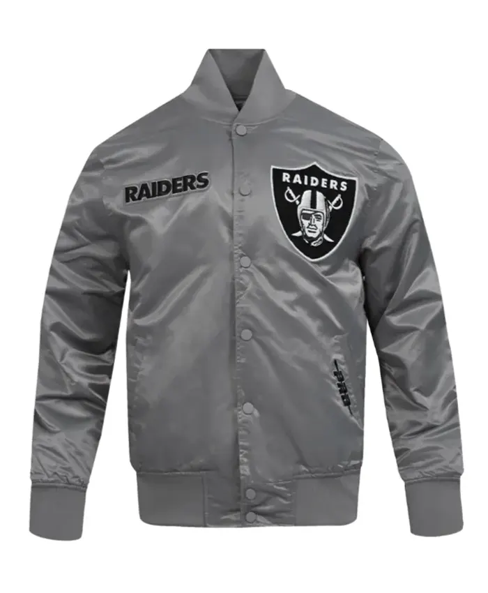 Las Vegas Raiders Souvenir Varsity Satin Jacket