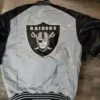 Las Vegas Raiders Varsity Black And White Jacket