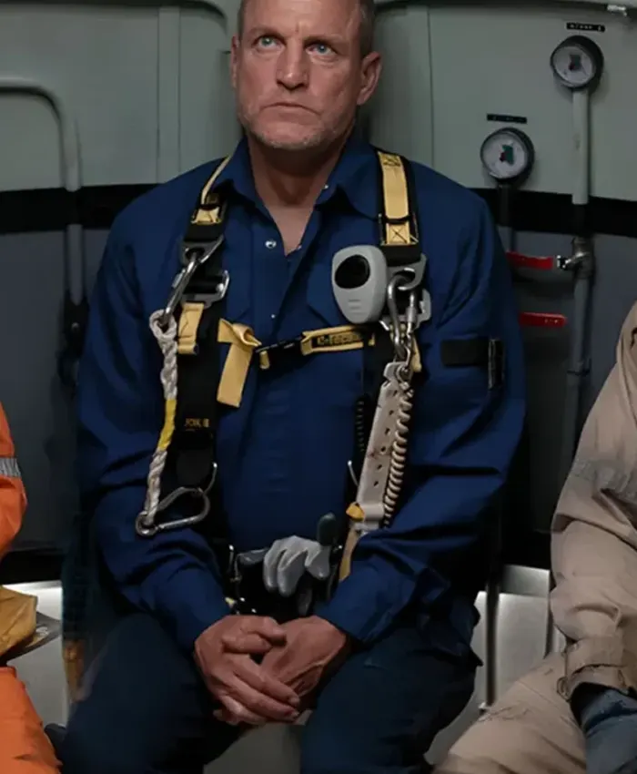 Last Breath Woody Harrelson Blue Jumpsuit