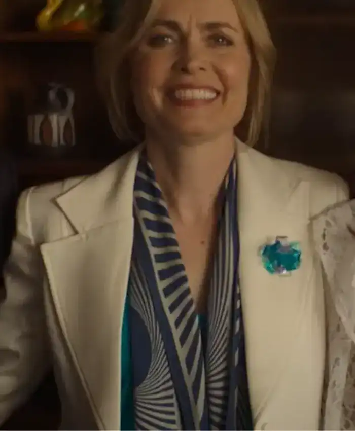 Last Days Of The Space Age Judy Bissett White Blazer