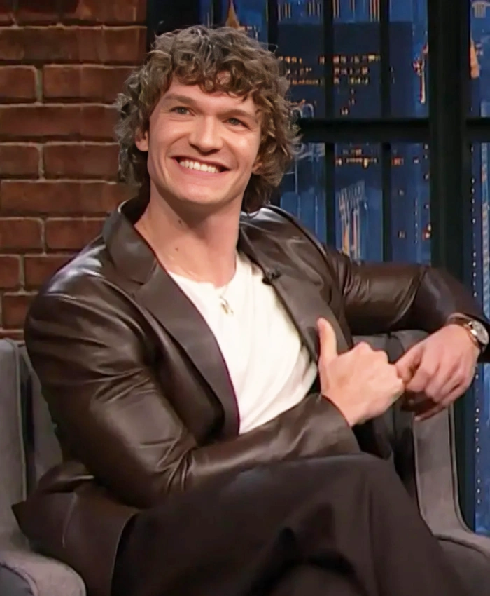 Connor Storrie Brown Leather Blazer